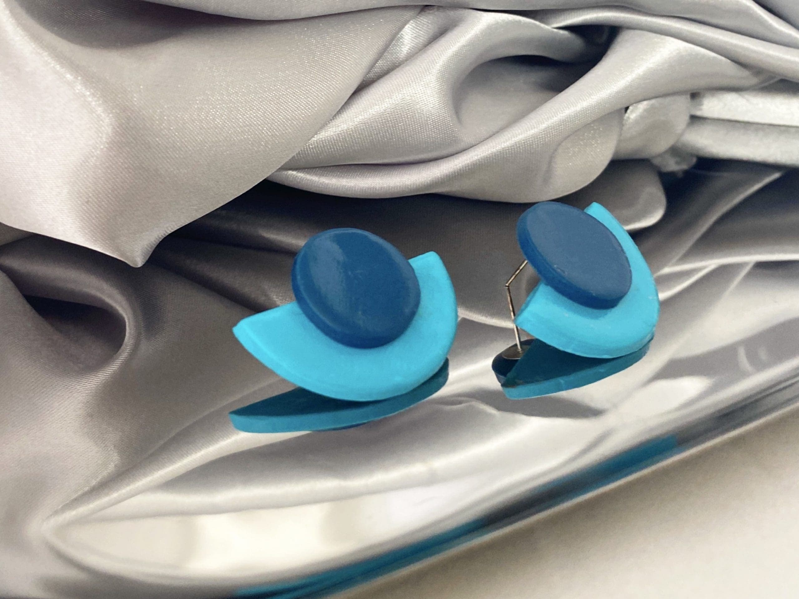 Sunshine Stud Earrings - Blue