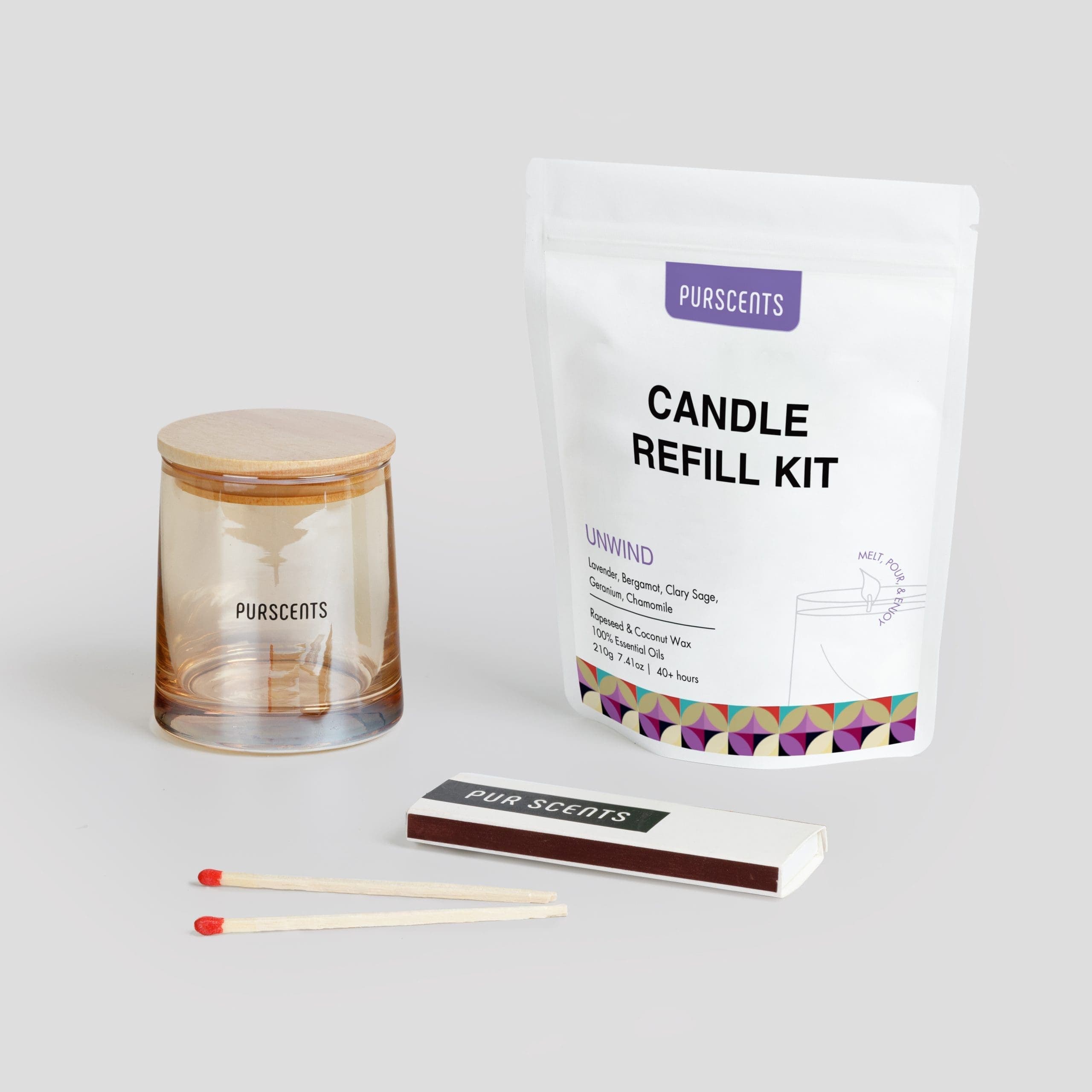 Candle Refill Starter Set - Glass Be Still