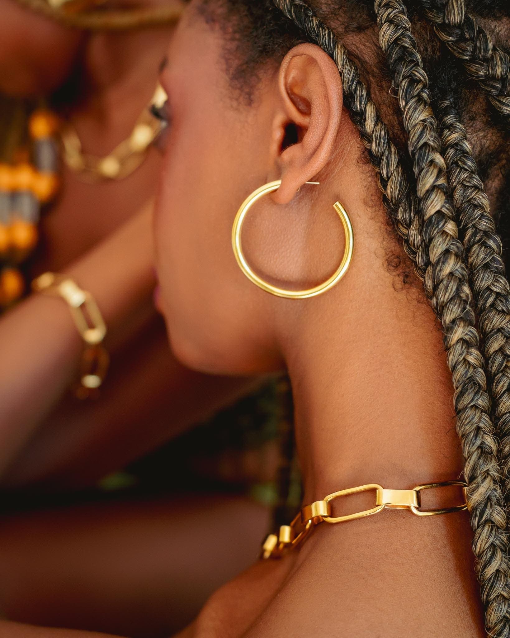 Avania earrings medium - Handmade in Kenya