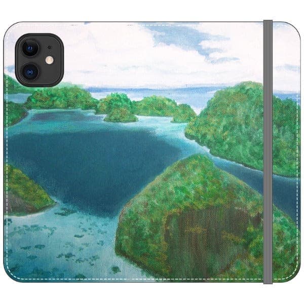 Seascape Illustrated iPhone Wallet Case IPhone 15
