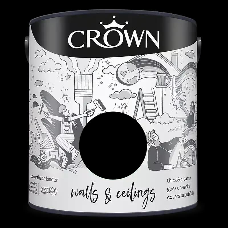 Crown Walls and Ceilings Silk Emulsion Paint, Antique Cream 2.5L