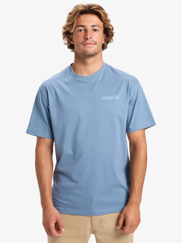 Pto Sun Flow - Men Blue Short Sleeve T-Shirt