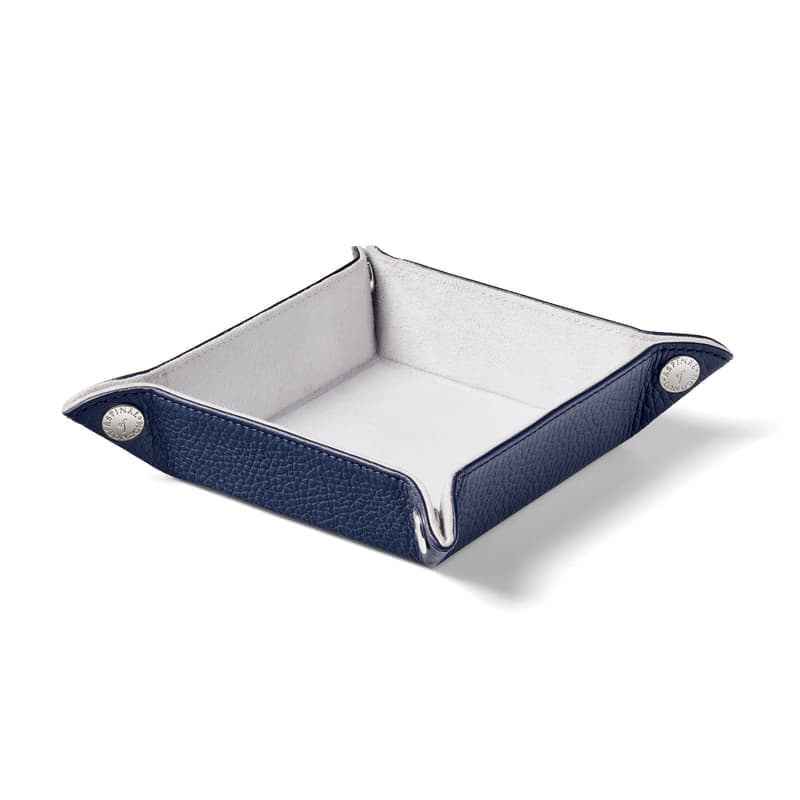 Aspinal of London Mini Tidy Tray in Navy Pebble