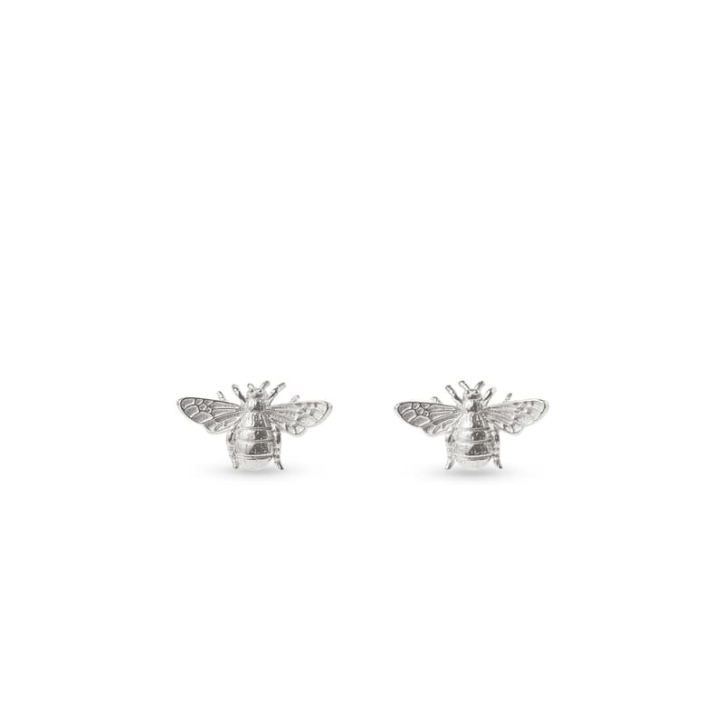 Aspinal of London Bee Stud Earrings in Sterling Silver 925