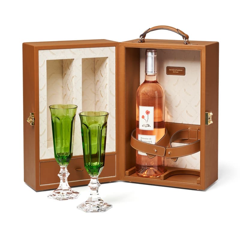 Aspinal of London Wine Box in Smooth Tan