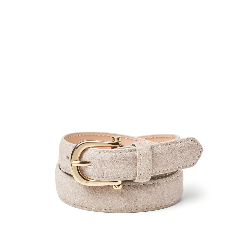 Aspinal of London Bella Waist Belt in Moleskin Suede
