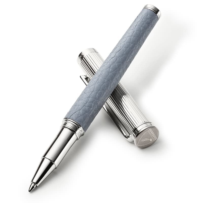 Aspinal of London Ballpoint Pen in Sky Blue Pebble