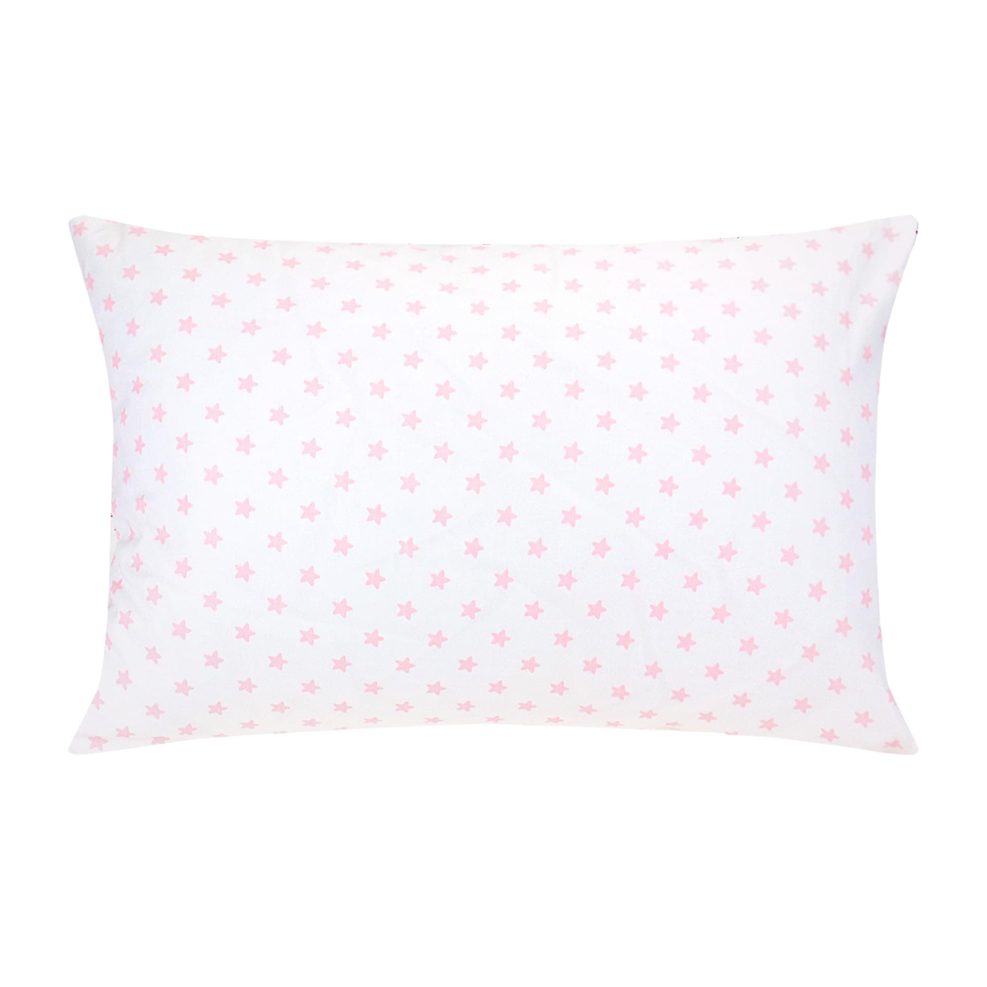 Super Soft Cot Bed Pillow with Pillowcase - 40x60 cm, Ideal for Toddlers & Travel, Machine Washable
