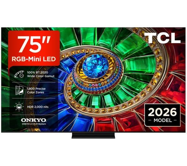 TCL RM7L 75" RGB-Mini LED 4K HDR Smart Google TV - 75RM7L-UK