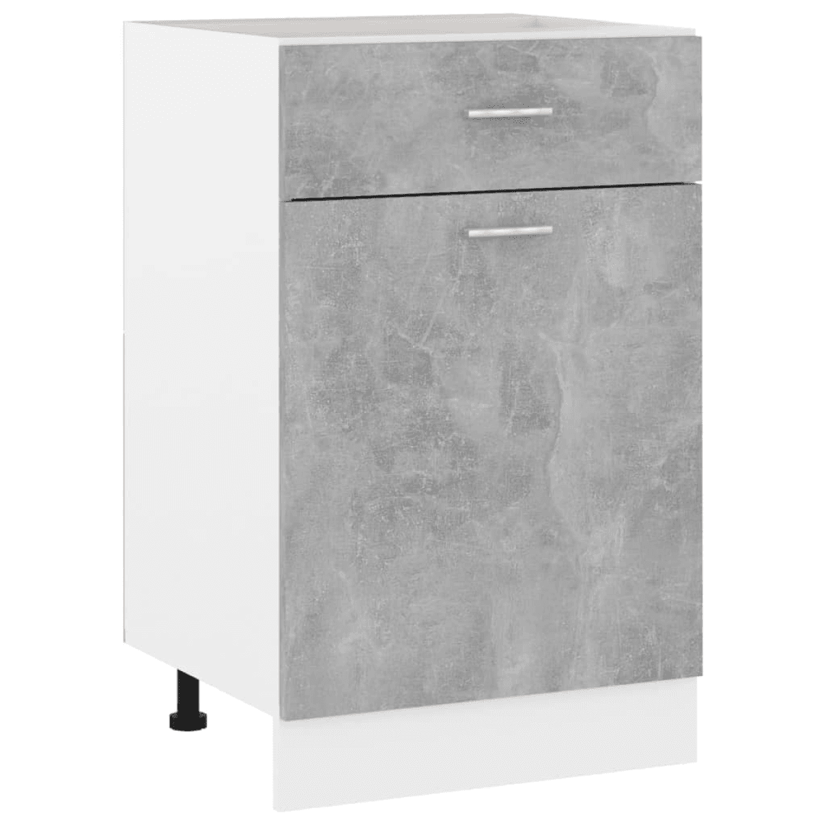vidaXL Drawer Bottom Cabinet Lyon Concrete Grey 50x46x81.5 cm Engineered Wood