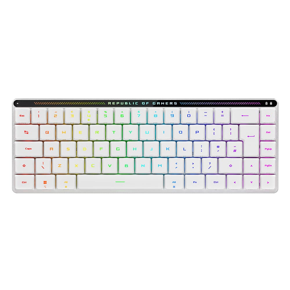 ASUS ROG Falchion RX Wireless QWERTY UK Layout RGB Gaming Keyboard - White