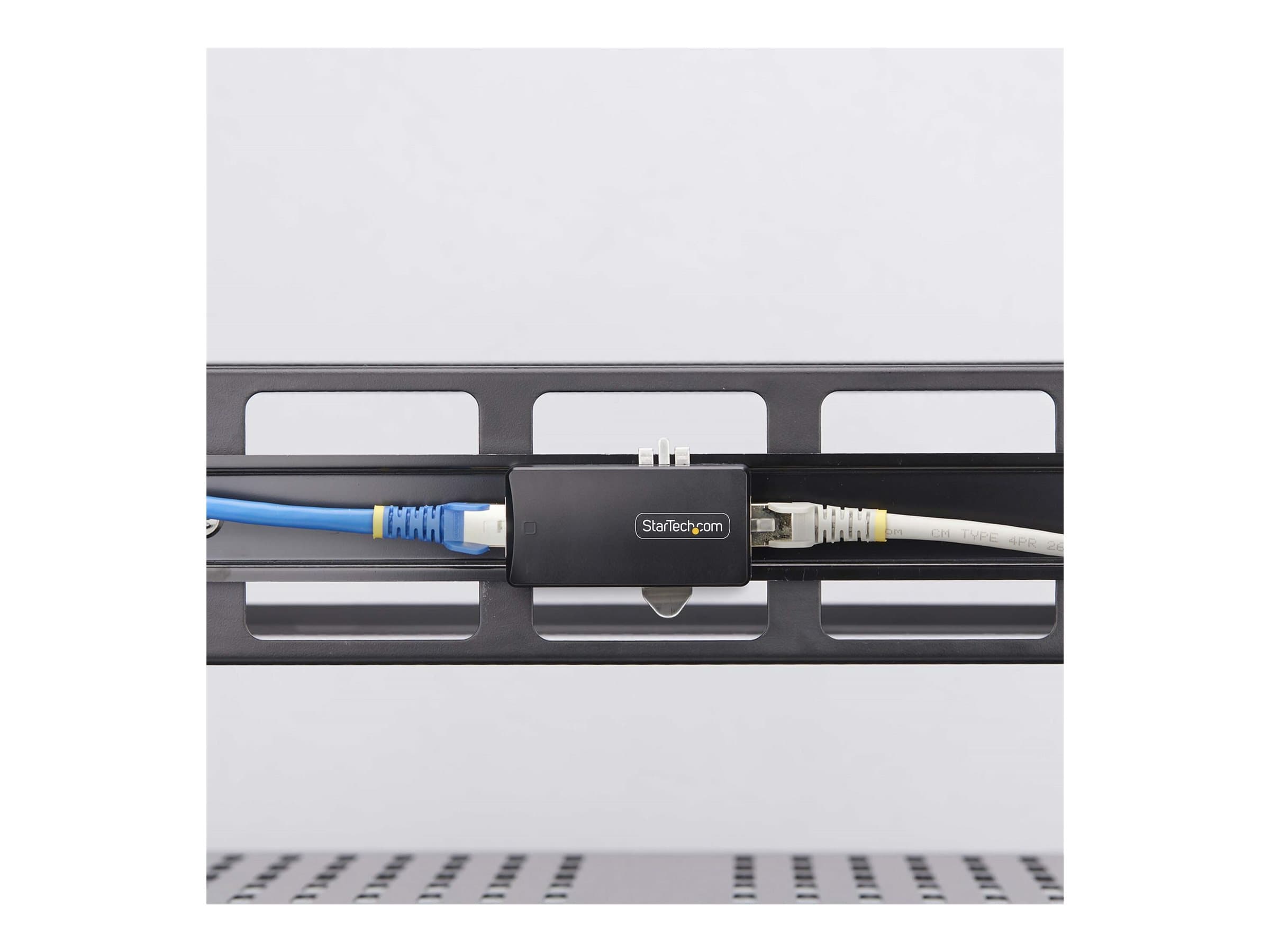Startech 1-Port Gigabit Network Isolator, RJ45 Ethernet Coupler, 4kV - network coupler - TAA Compliant - black