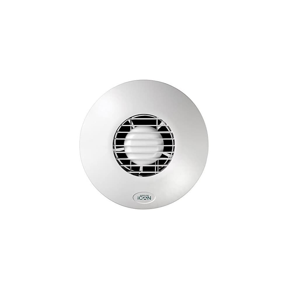 Airflow iCON60 Circular Extractor Fan for Large Bathroom, Utility Room or Kitchen