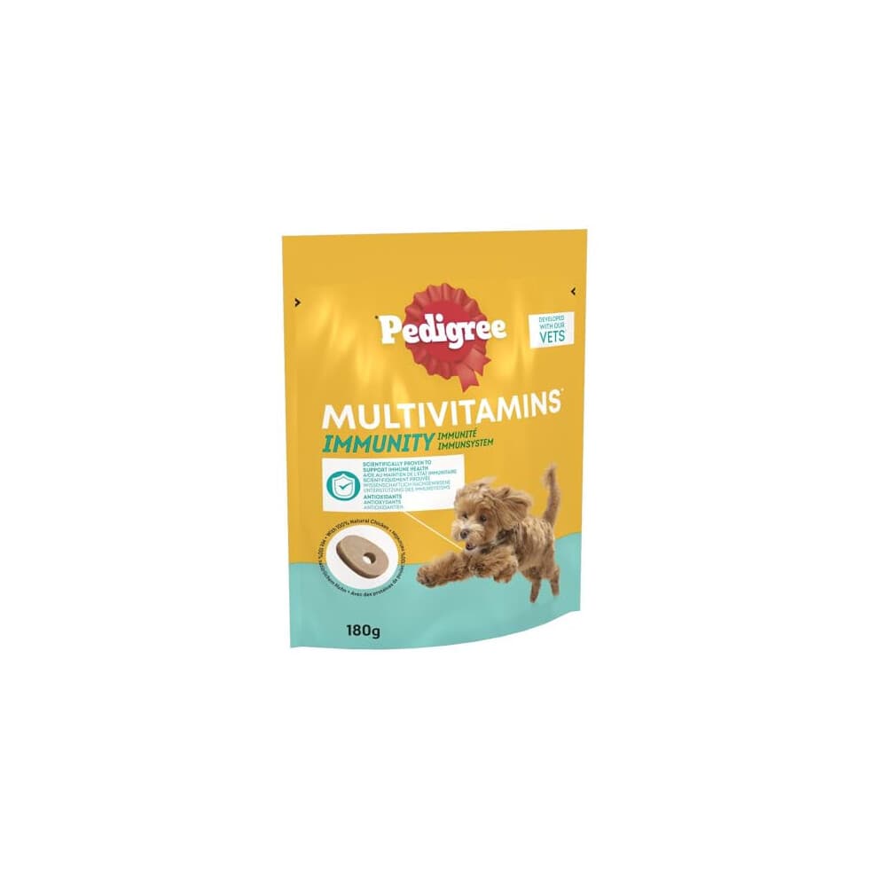 Pedigree Multivitamins Immunity Soft Chews for Dogs – 30 Immune-Support Chews, 180g (450261)