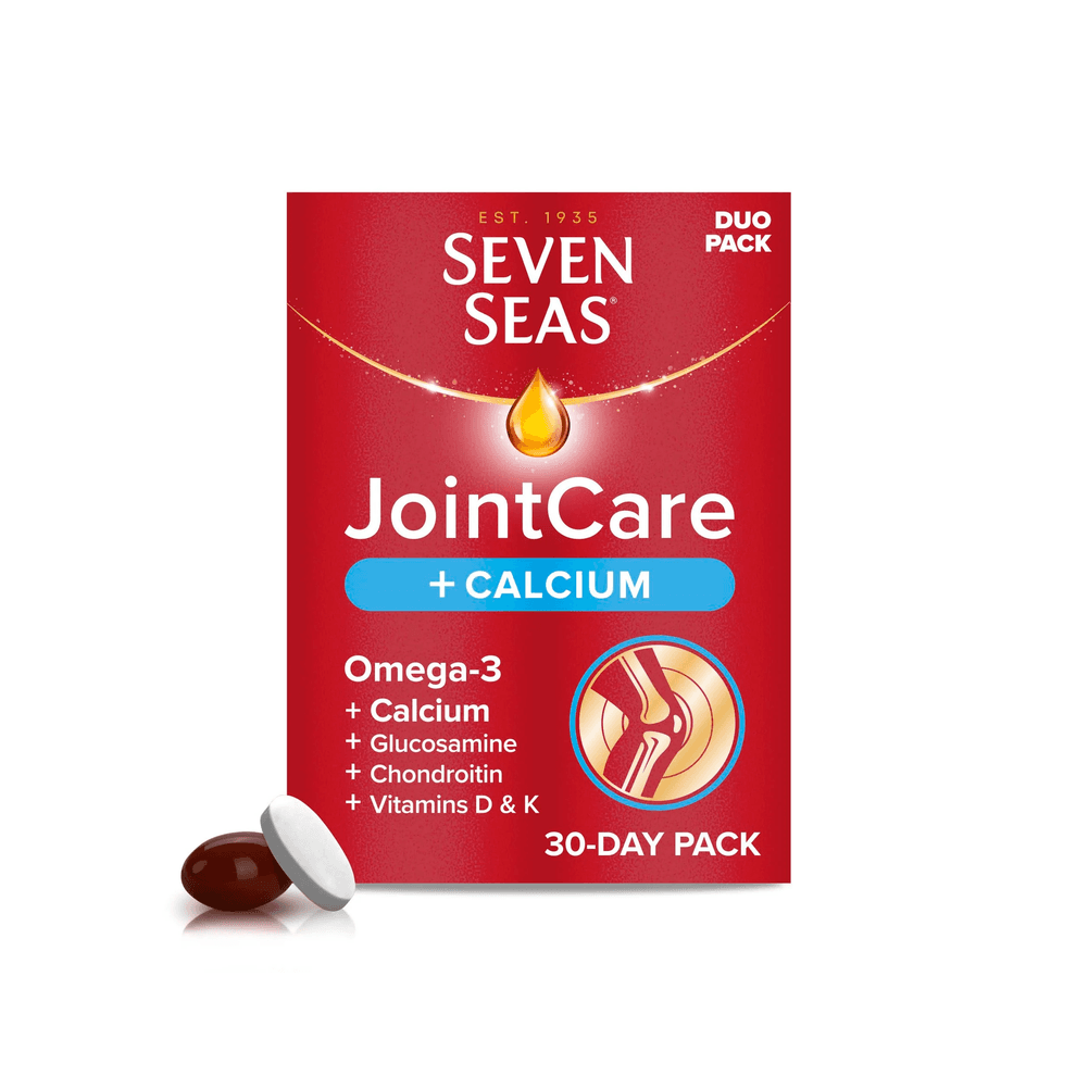 2x Seven Seas Jointcare & Calcium With Omega 3 Essential Support For Bones