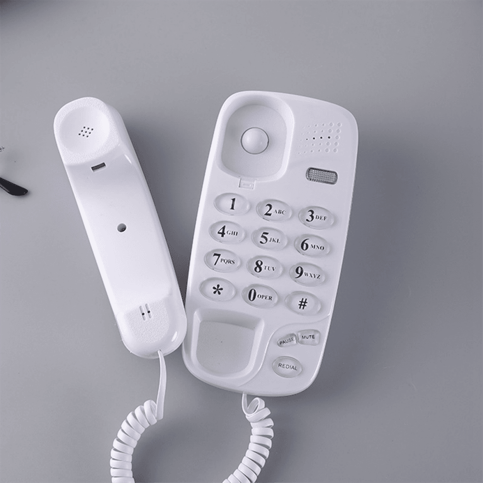 -580 Big Button Corded Phone wall-mounted Telephones red
