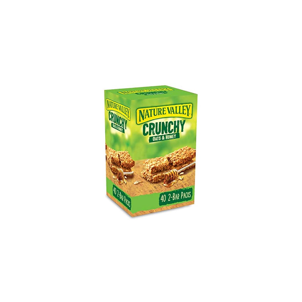 Nature Valley Crunchy Granola Bars Oats 'n' Honey, Pack Of 40 Bars