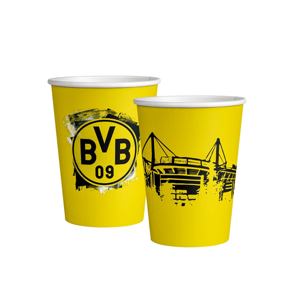 8 Borussia Dortmund 250 ml paper cups