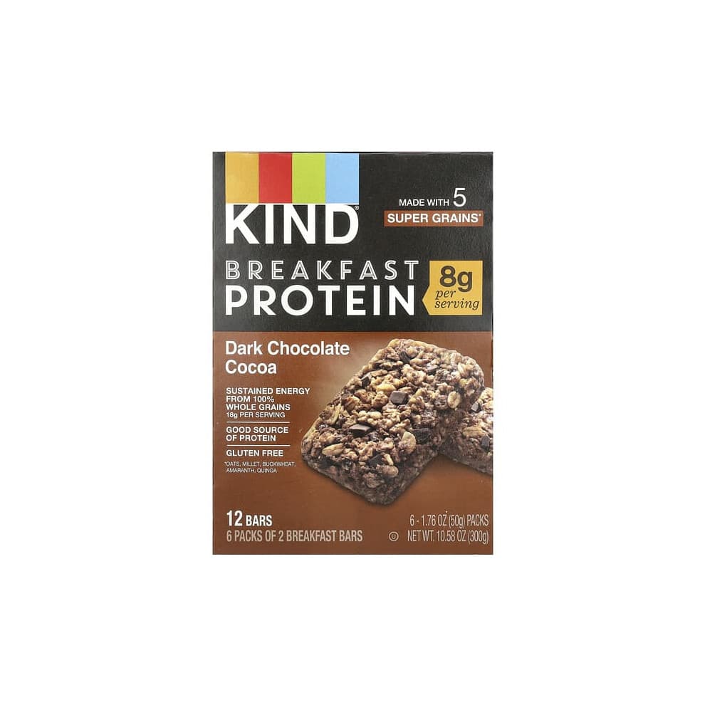 Breakfast Protein Bars, Dark Chocolate Cocoa