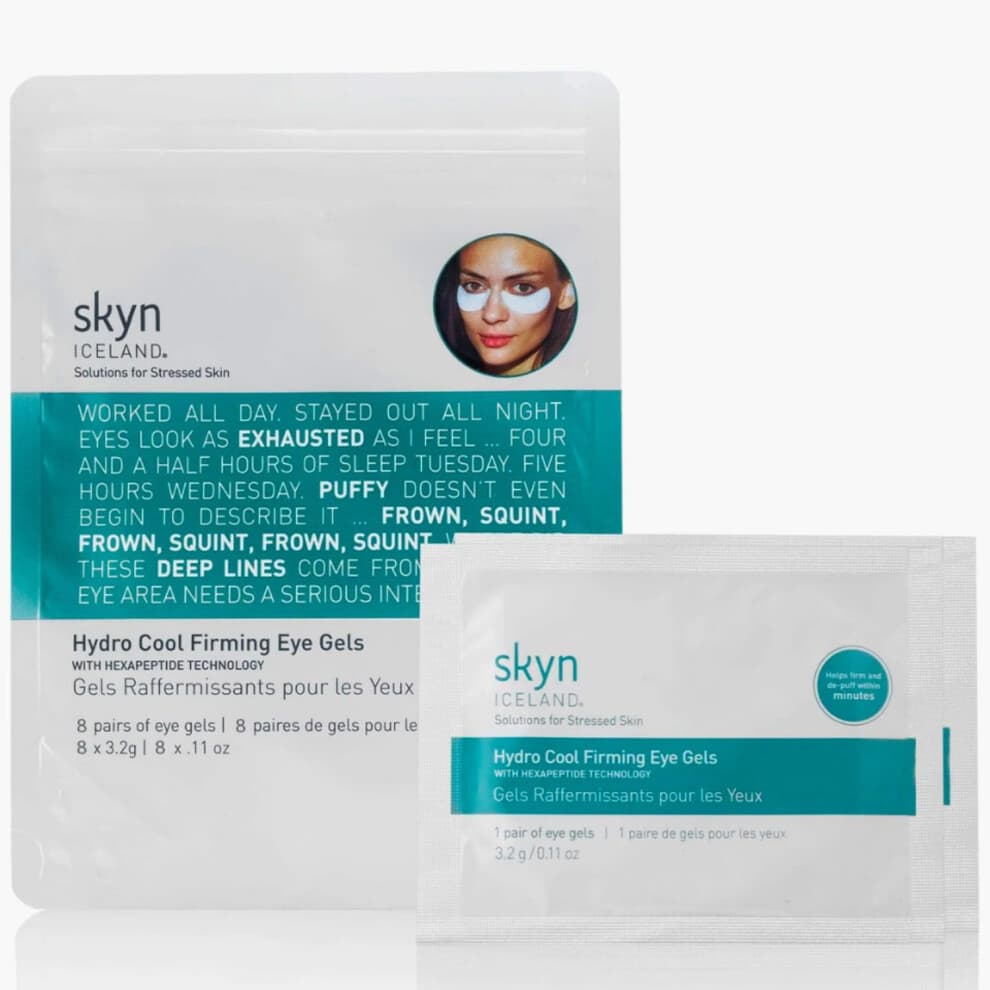 skyn ICELAND Hydro Cool Firming Eye Gels, 8 count