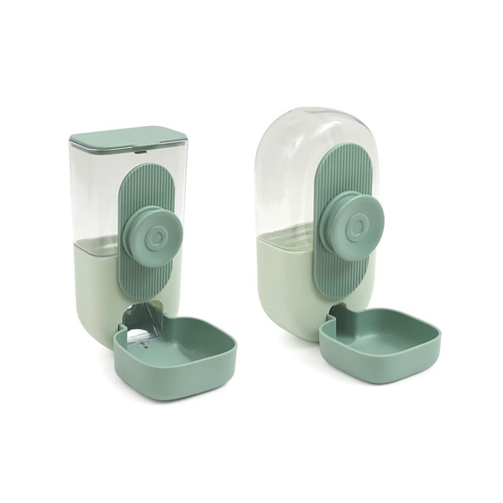 Hanging Automatic Pet Food Water Dispenser, Auto Gravity Feeder and Waterer Set, Cage Bowl Dog Feeding Station
