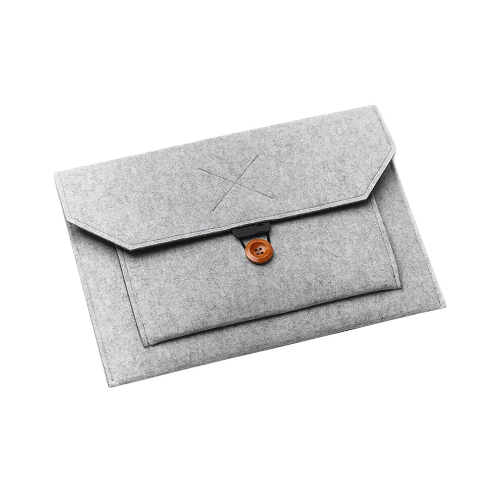 Soft Business Bag Case for Apple Macbook Air Pro Retina 13 Laptop for Macbook Tablet Bag Light Gray