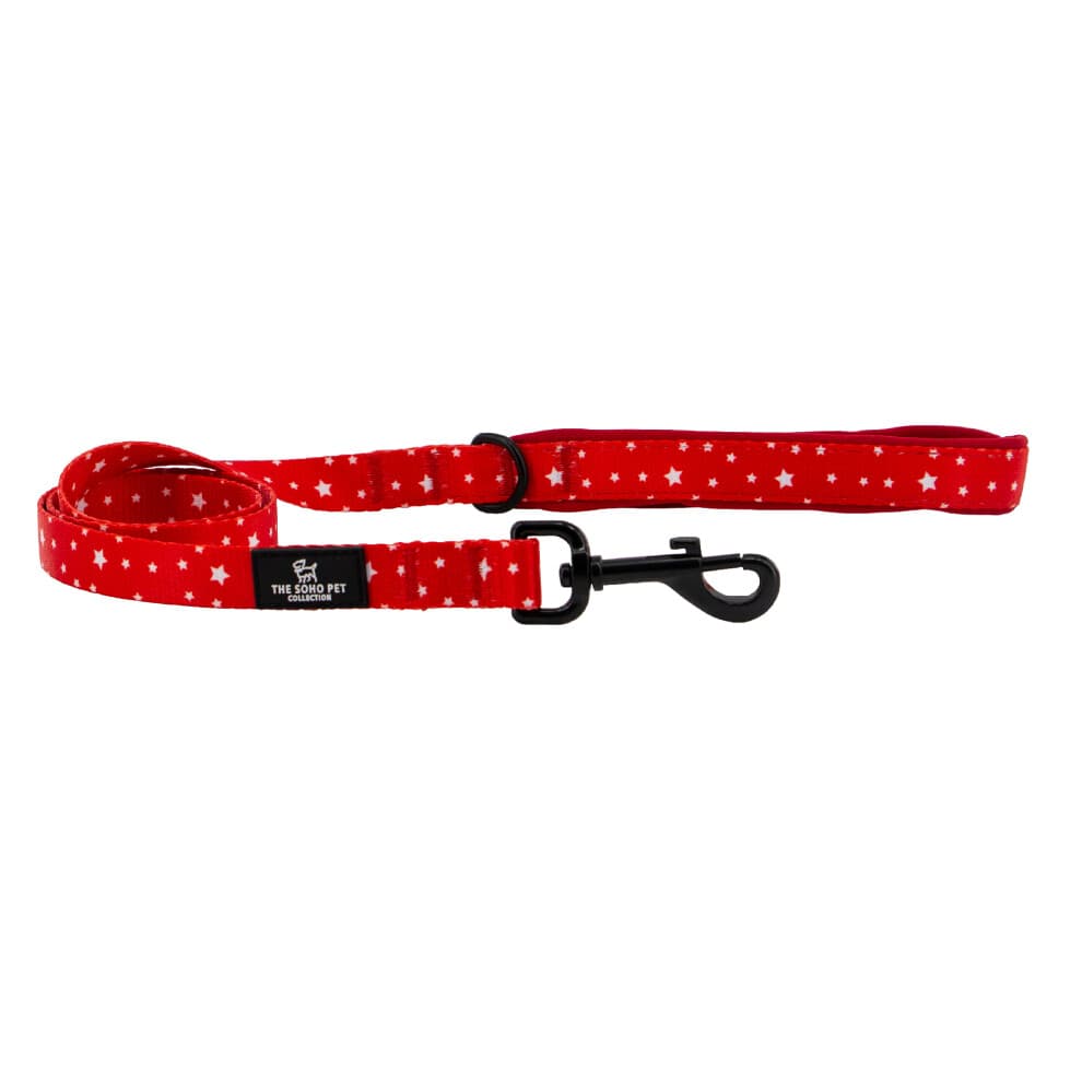 Ancol Star Patterned Dog Lead Secure Fit Comfortable Padded Grip Sturdy Pet Puppy Leash