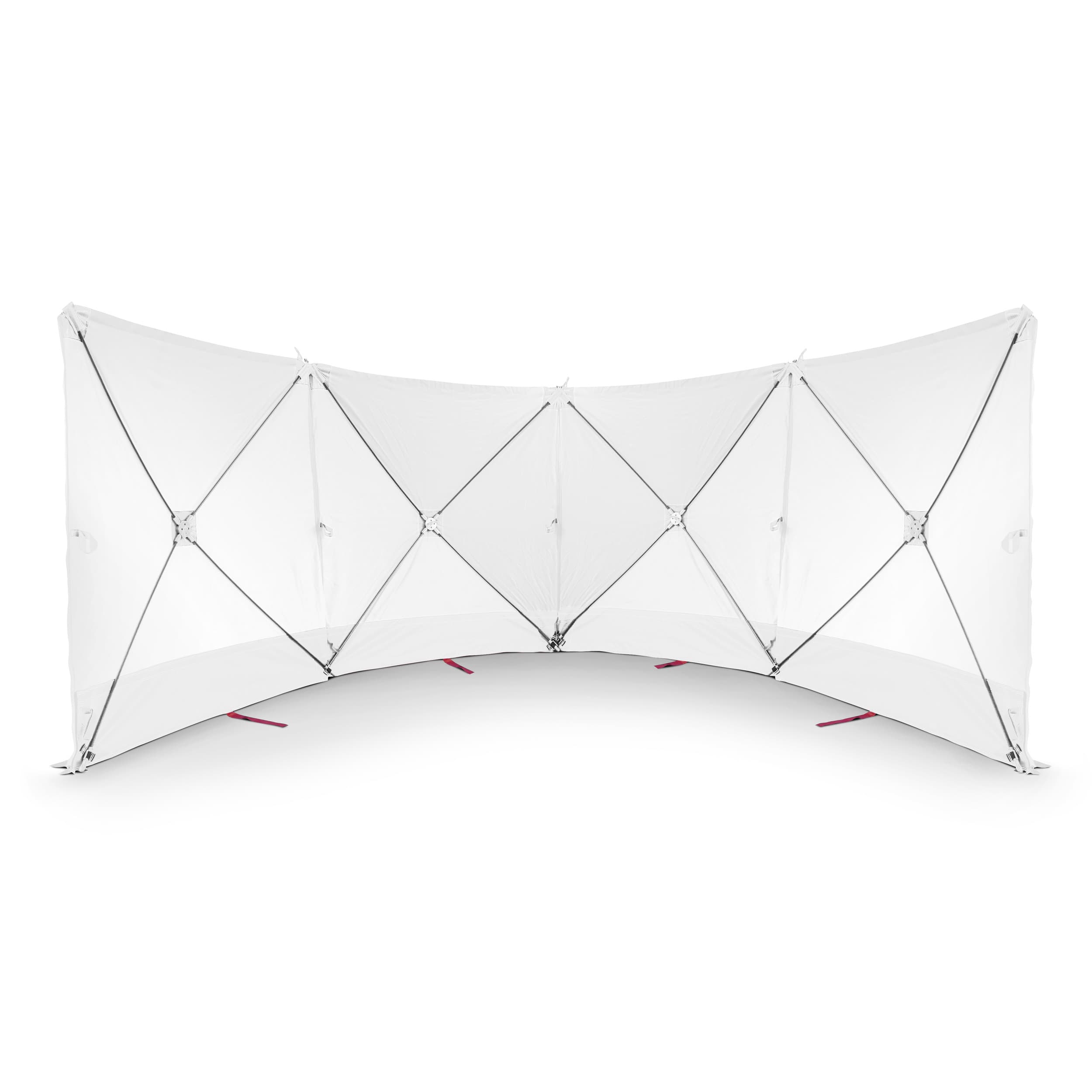 VarioScreen Privacy Screen Wall 4*180*180 Centrally Divisible White