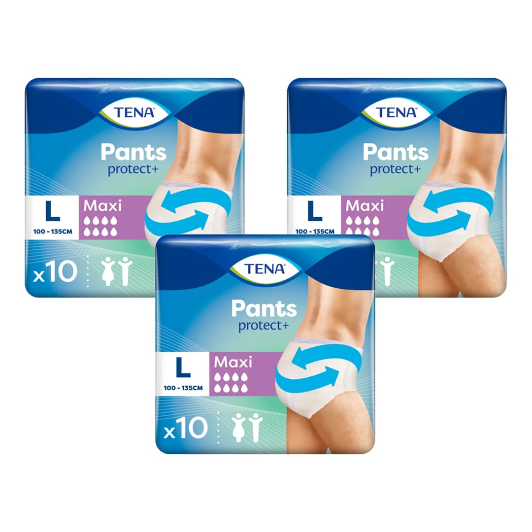 TENA Incontinence Pants Maxi Large Size 10 Pack