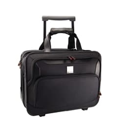 Monolith Deluxe Nylon Wheeled Laptop Case Black