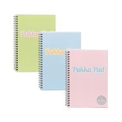 Pukka Pad Pastel Project Book A4 Assorted (Pack of 3) 2012-PST