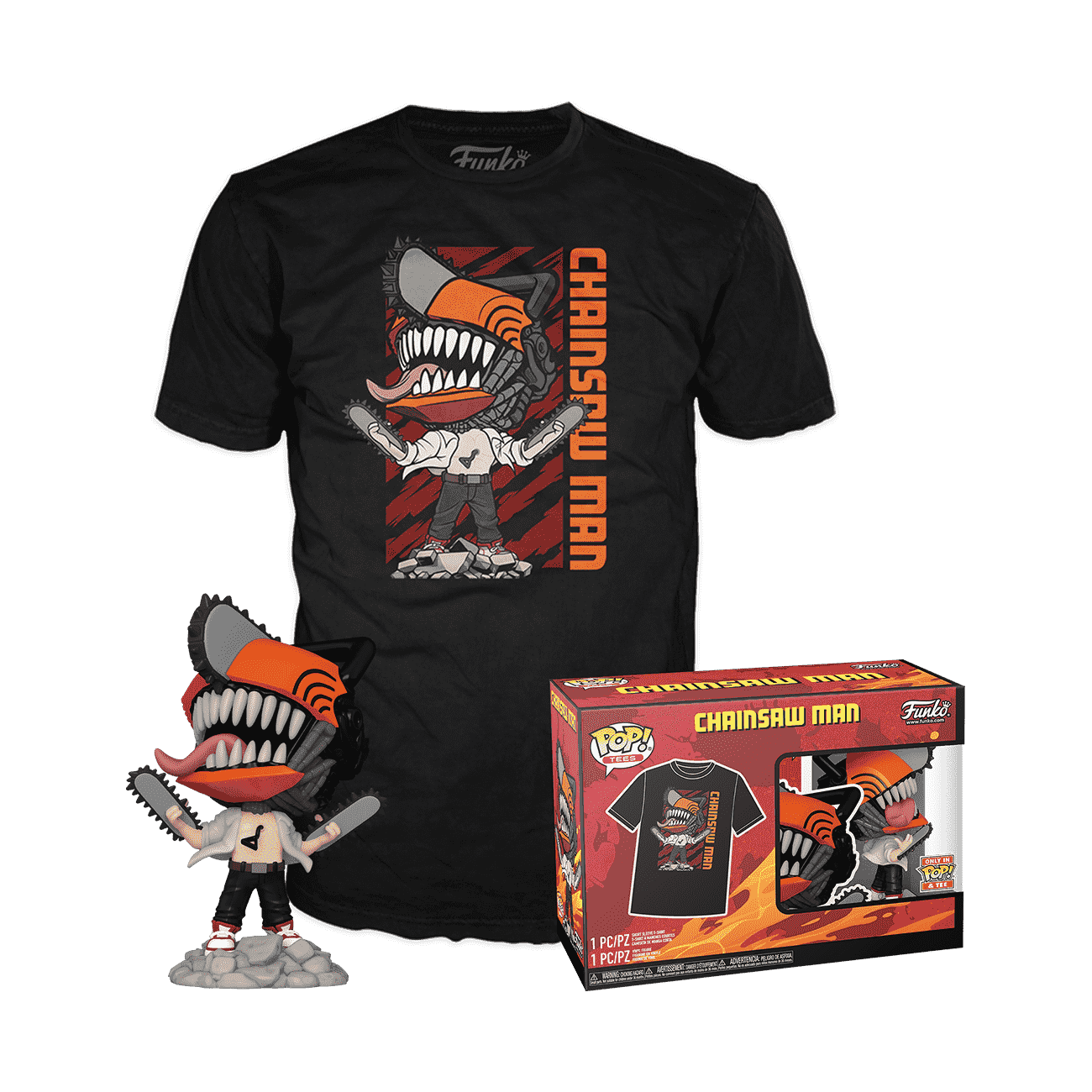 Funko Pop! & T-Shirt Chainsaw Man | Size: Small