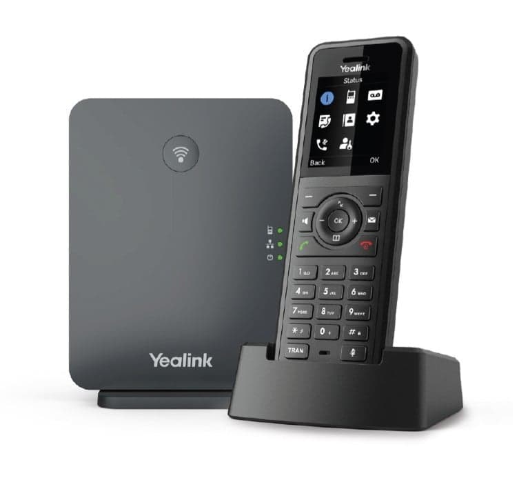 Yealink W77P Wireless IP Phone with TFT Display and 1000 W77P