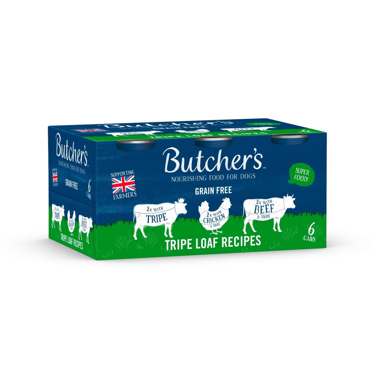 Butcher's Tripe Loaf Recipes Dog Food Tins