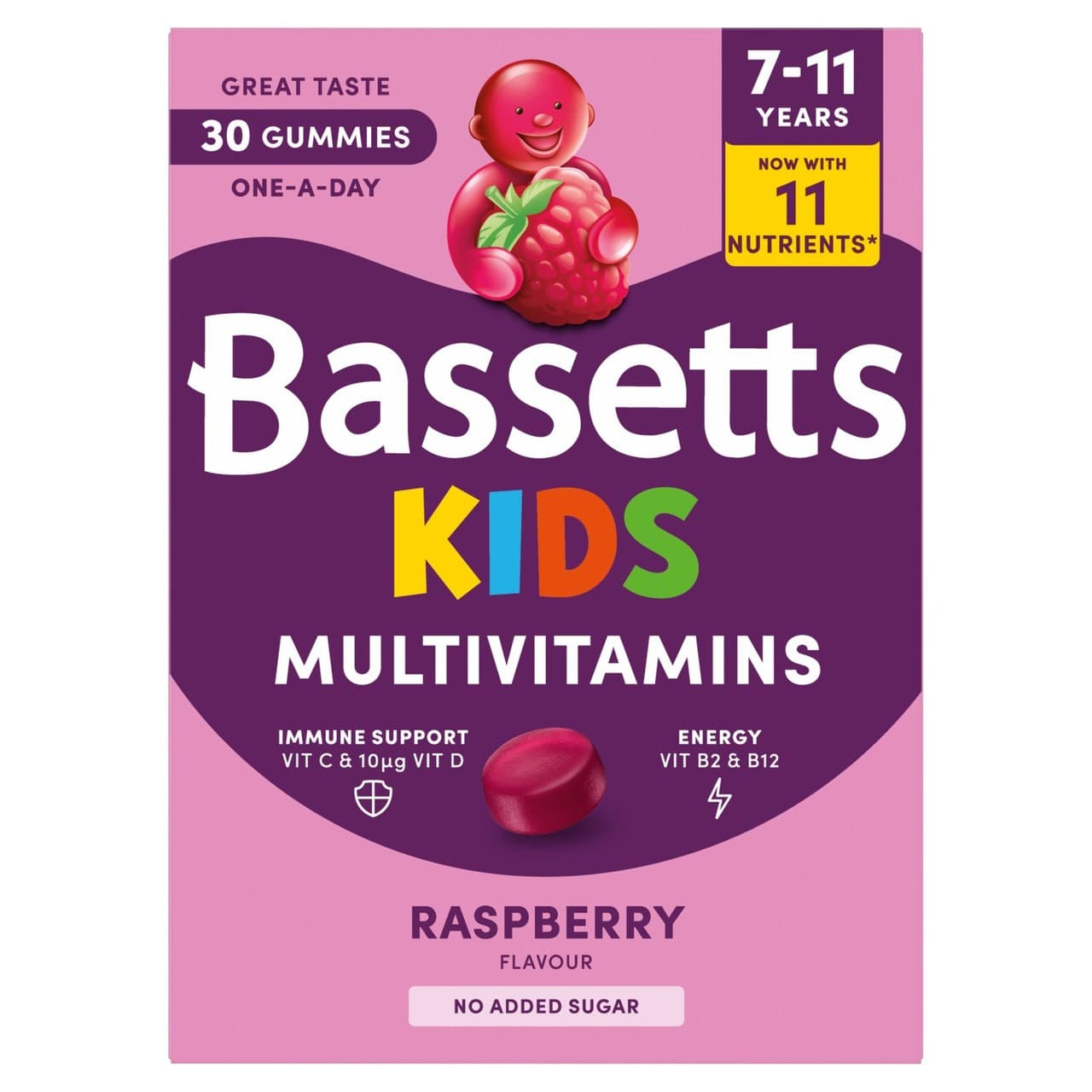 Bassetts 7-11 Multivitamin Raspberry