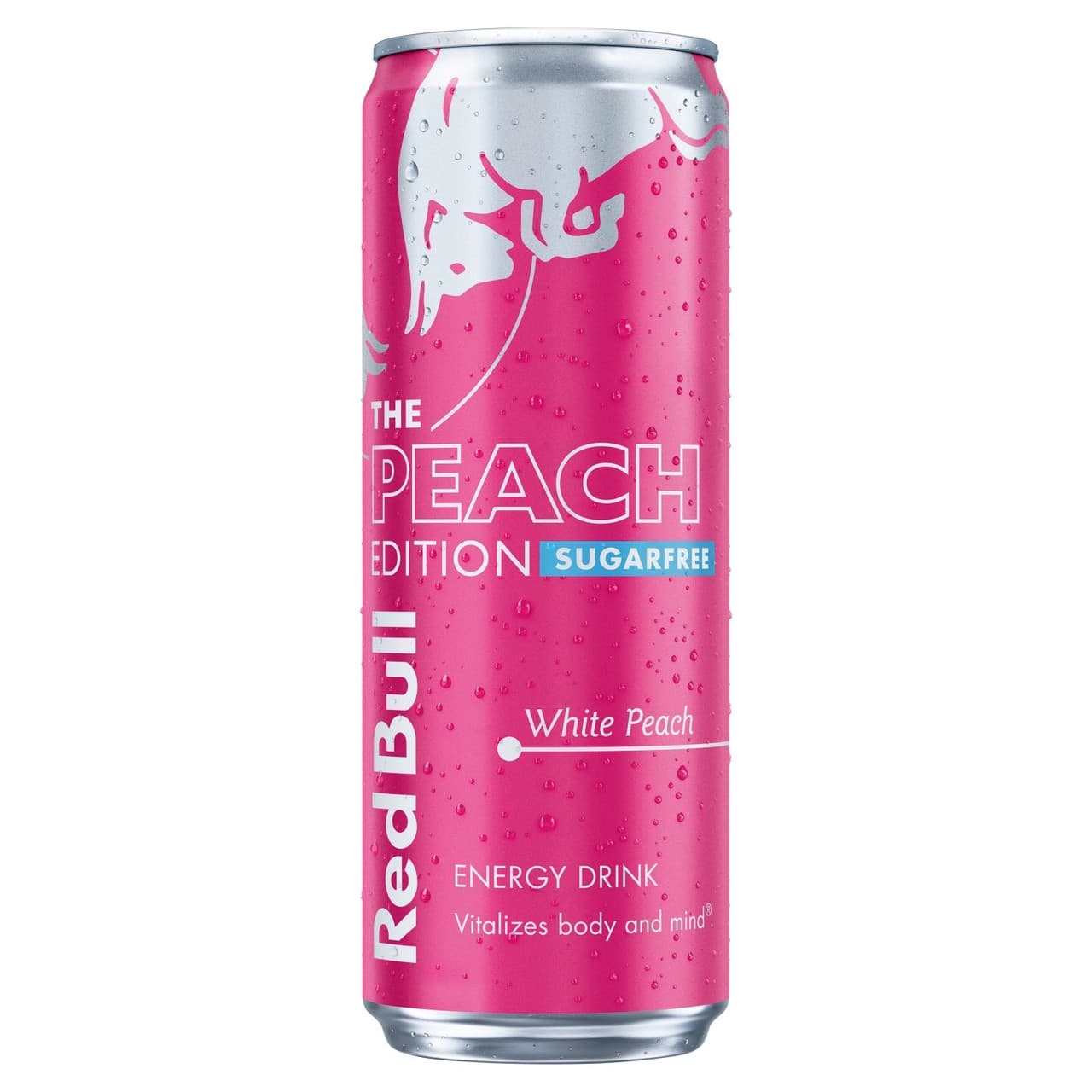 Red Bull Energy Drink Sugar Free Peach Edition White Peach