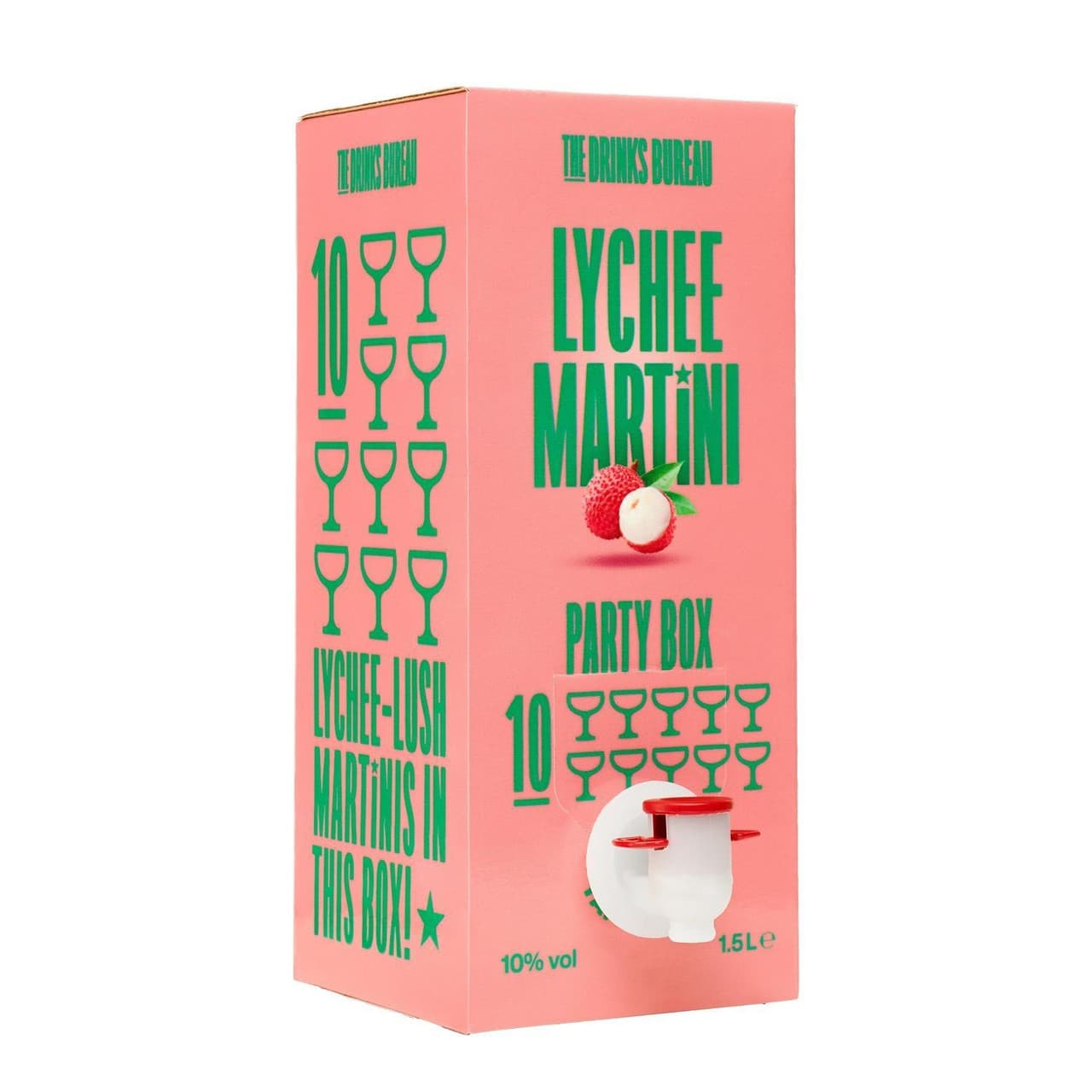 The Drinks Bureau Party Box Lychee Martini 1.5L