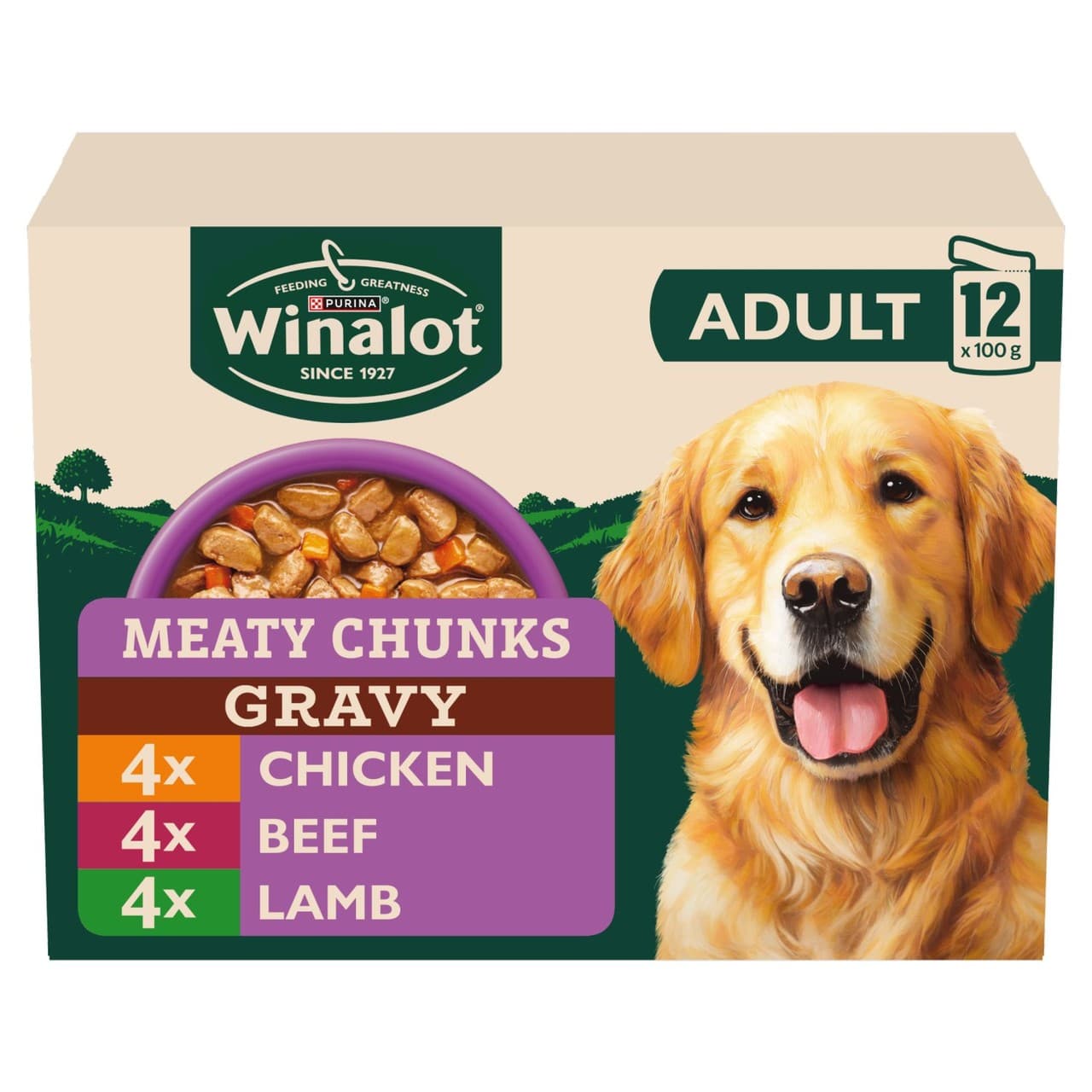 Winalot Meaty Chunks Mixed In Gravy Wet Dog Food