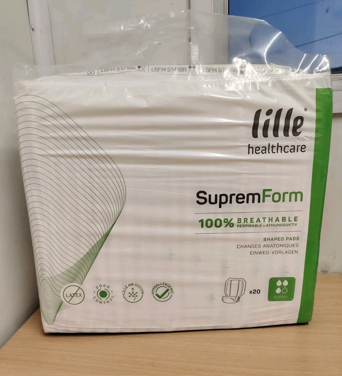 Lille Healthcare Suprem Form Super Plus Incontinence Pads 1 of 20