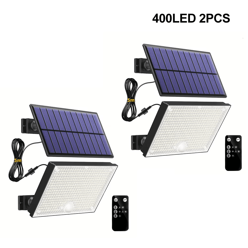 LED Solar Motion Sensor Security Lights Outdoor Waterproof Garden Yard