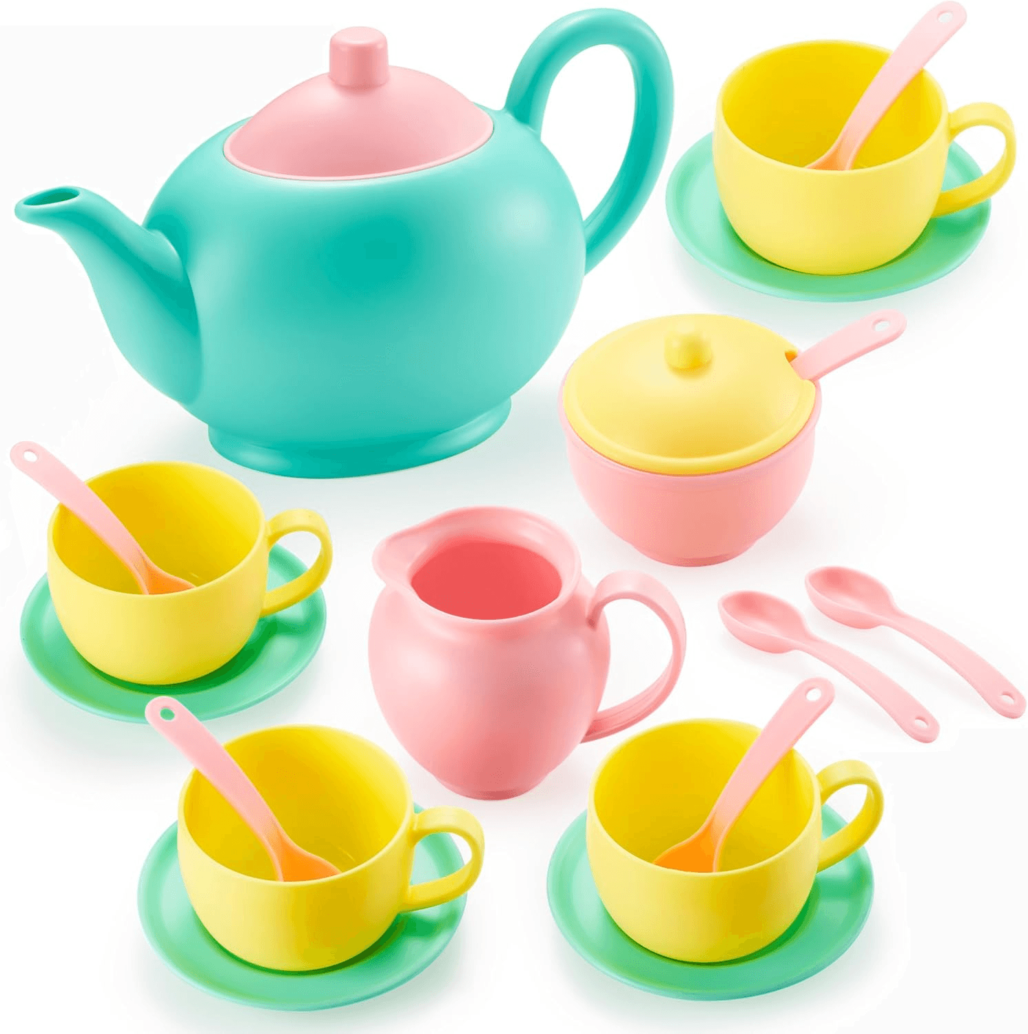 Role Play Tea Party Set| Play Food Accessories BPA Free Phthalates Free Plastic