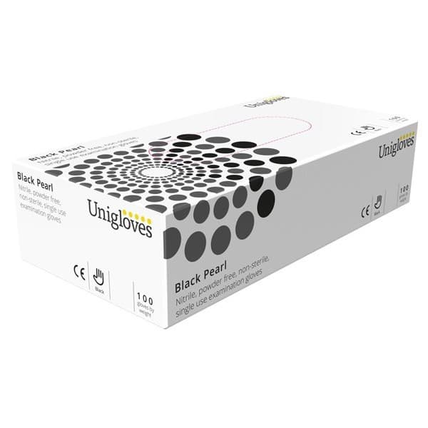 Unicare Unicare Black Nitrile Powder Free Gloves - Extra Large - GP0035
