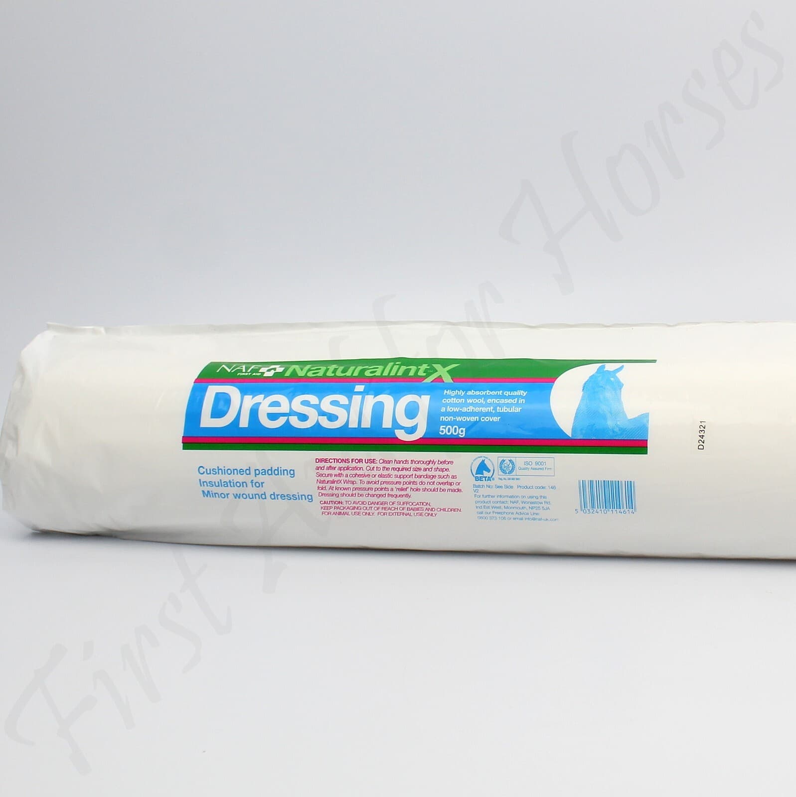 Naturalintx Dressing - 500g. 45cm x 2.3m. Equestrian Cushioned Padding by NAF.