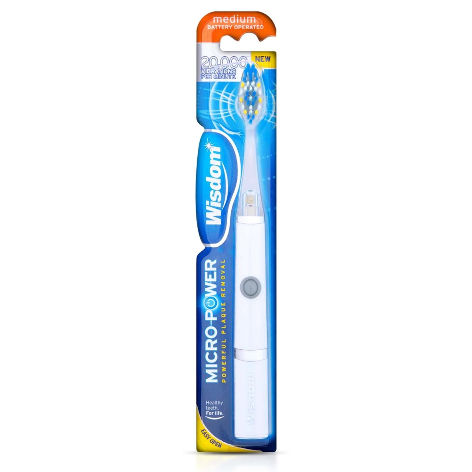 Wisdom Micro Power Battery Medium Toothbrush