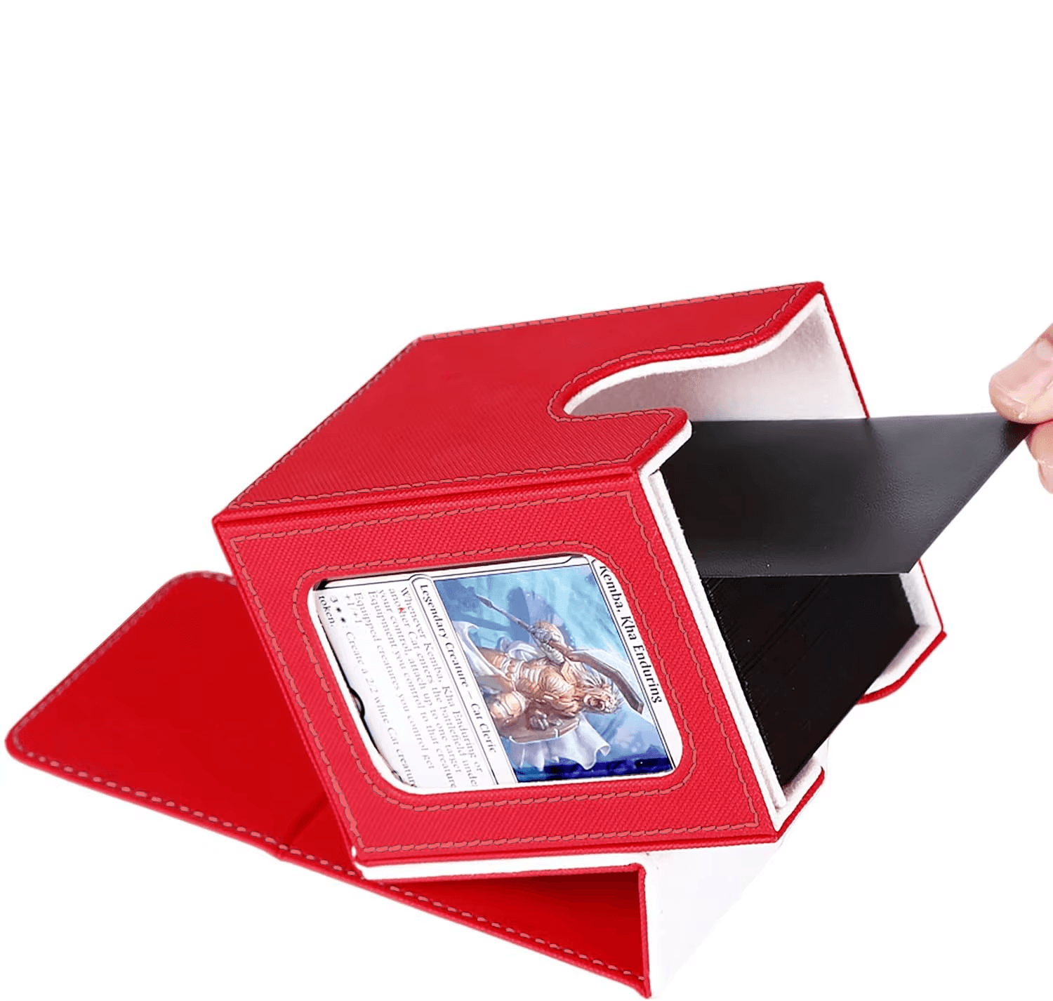 Window Collection Box Game Card Organizer Storage Box Card Stacking Storage Box