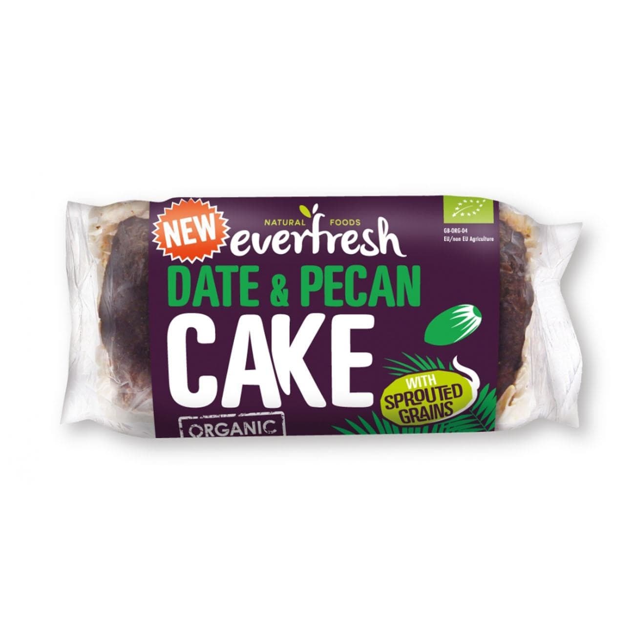 💚 Everfresh Organic Date and Pecan Sprouted Grains Cake 350g