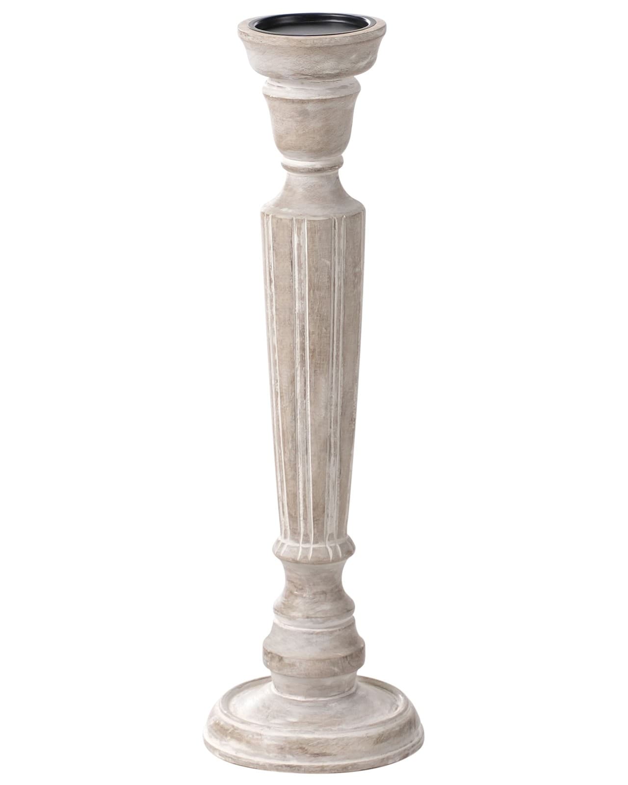 Candle Holder MALLAWI Mango Wood 50 cm Light Brown