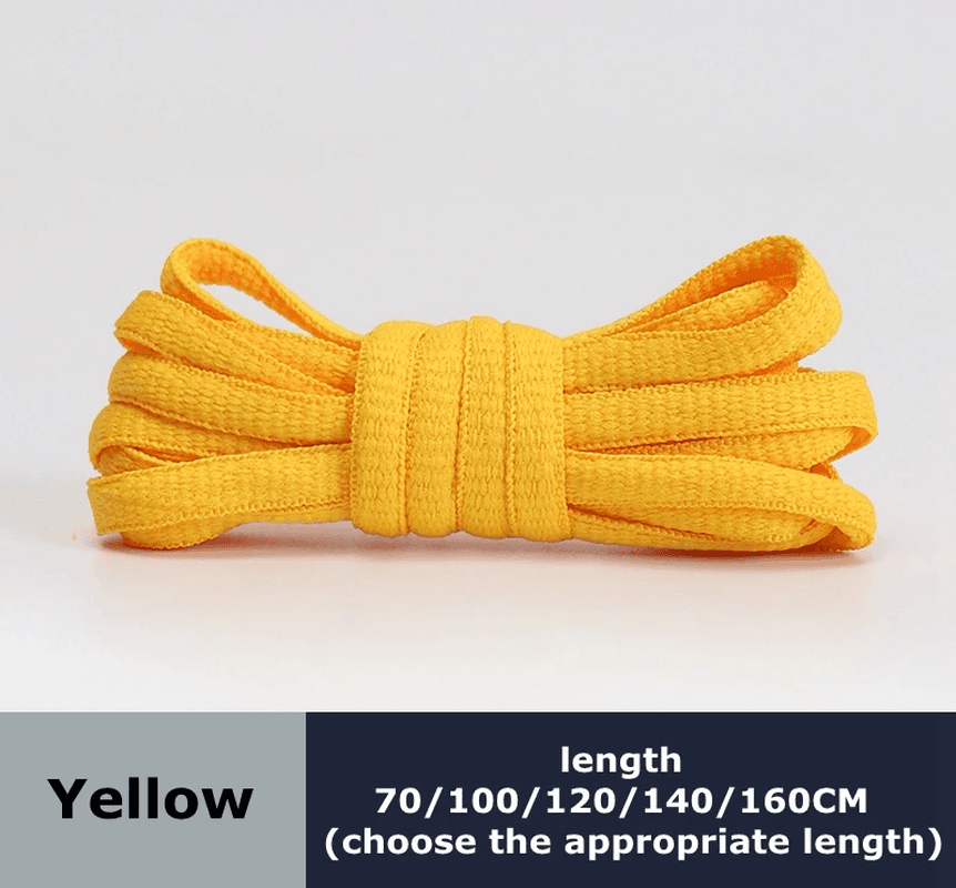 Men'S and Women'S Sports Shoelaces Color Flat Semicircular Shoelace Suitable for