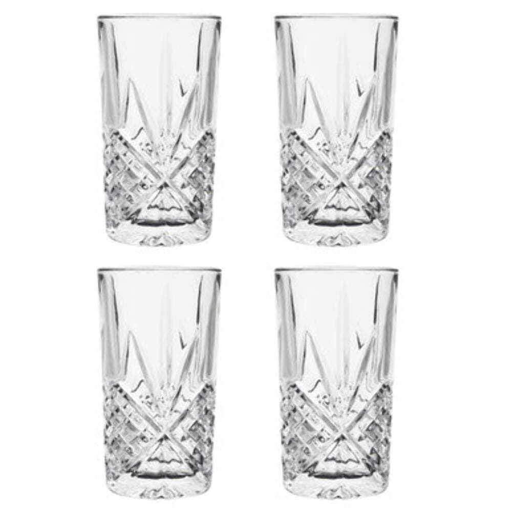 Beaufort Set Of 4 Crystal High Ball Glasses