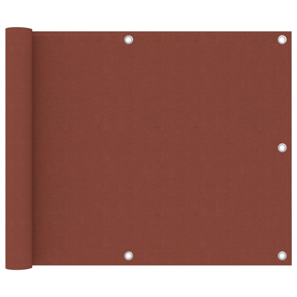 Balcony Screen Terracotta 75x500 cm Oxford Fabric Fence Garden Privacy vidaXL
